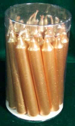 Gold Chime Candle 20pk - Click Image to Close