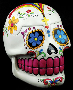 White Day Dead Skull box - Click Image to Close