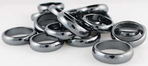 6mm Rounded Hematite Rings 20/bag