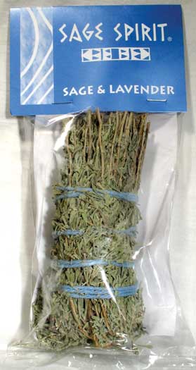 Sage & Lavender smudge stick 5" - Click Image to Close